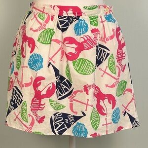Lilly Pulitzer Rock My Boat Cotton Mini Skirt